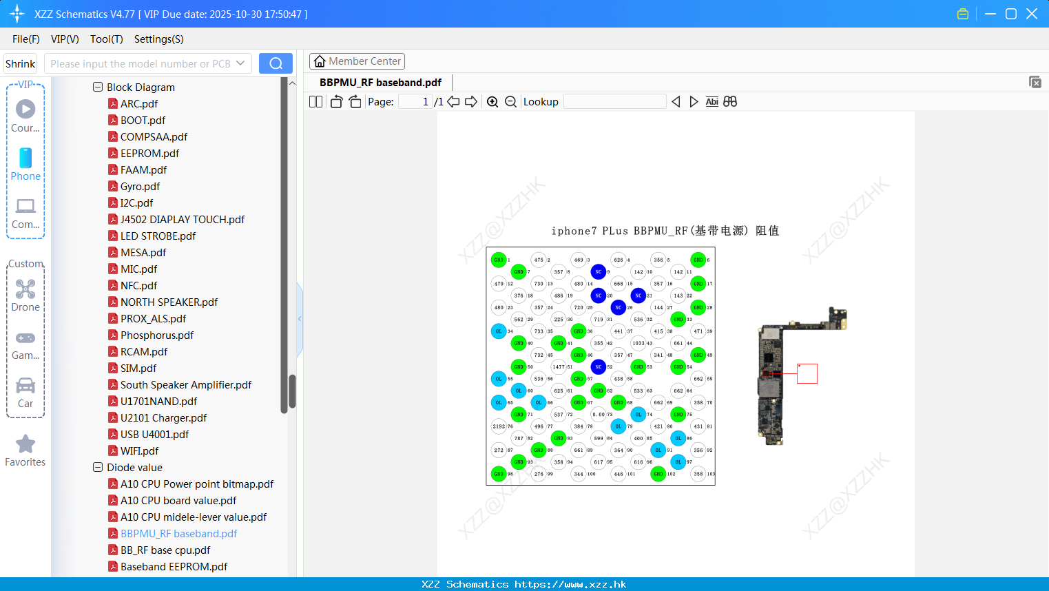 IPhone BBPMU_RF Baseband